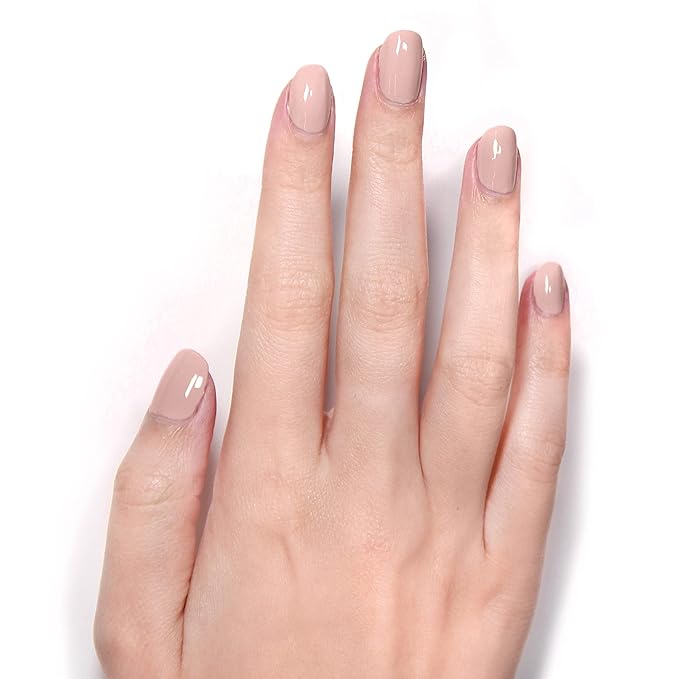 roro AHA Infused 21+ Free Nail Polish - Chip-Resistant High-Impact Nail Color Lacquer Made in the USA, Vegan/Cruelty-Free, Gluten-Free, Toasted Almonds, Nude Beige, .4Fl Oz/12mL