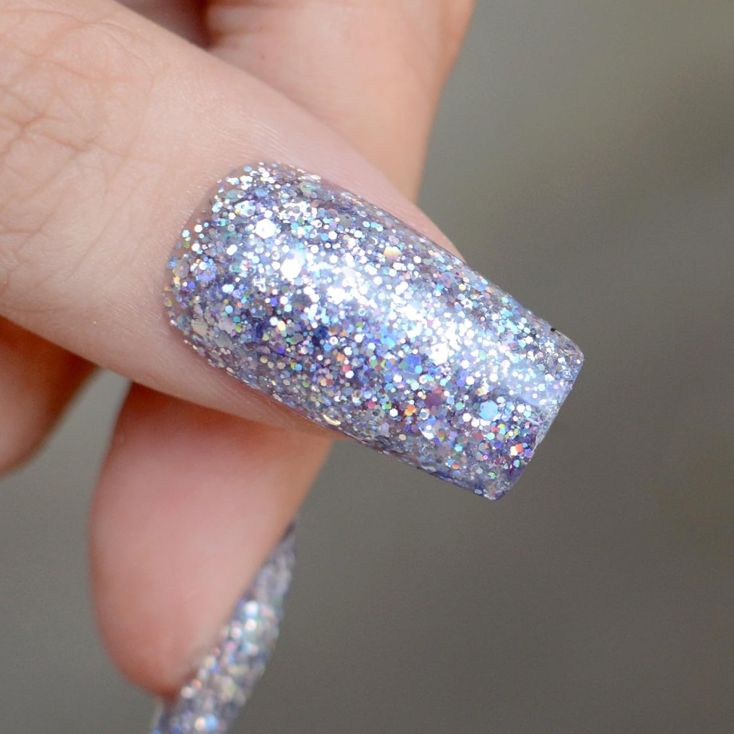 PINKMASK Easy Gel 2oz 60g- Sparkly Silver, Professional Builder Enhancement Gel-Quick Nail Extension for Beginner DIY, Nail Strengthener-Long Lasting-Salon Quality-Thickening Solution