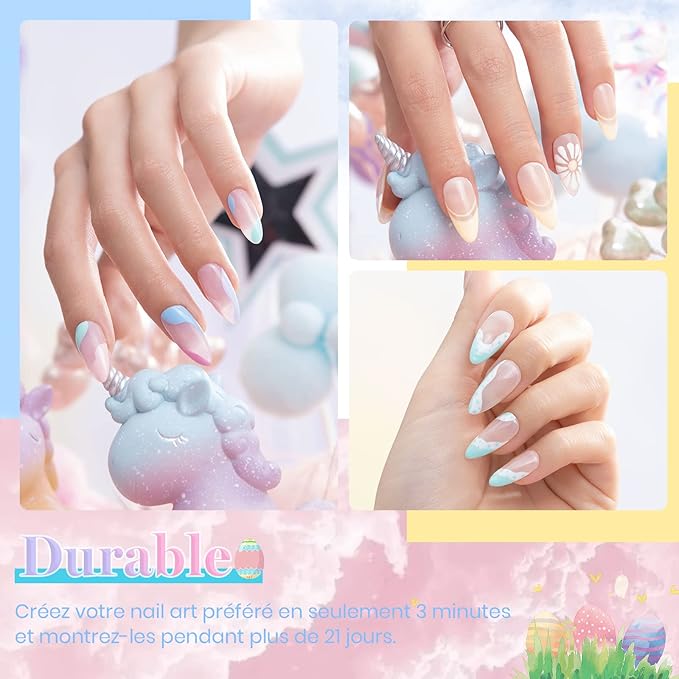 Beetles Pastel Gel Nail Polish Set 6 Pcs Pink Gel Polish Pastel Yellow Blue Gel Polish Soak Off Uv Nail Lamp Gifts for Women Manicure Kit