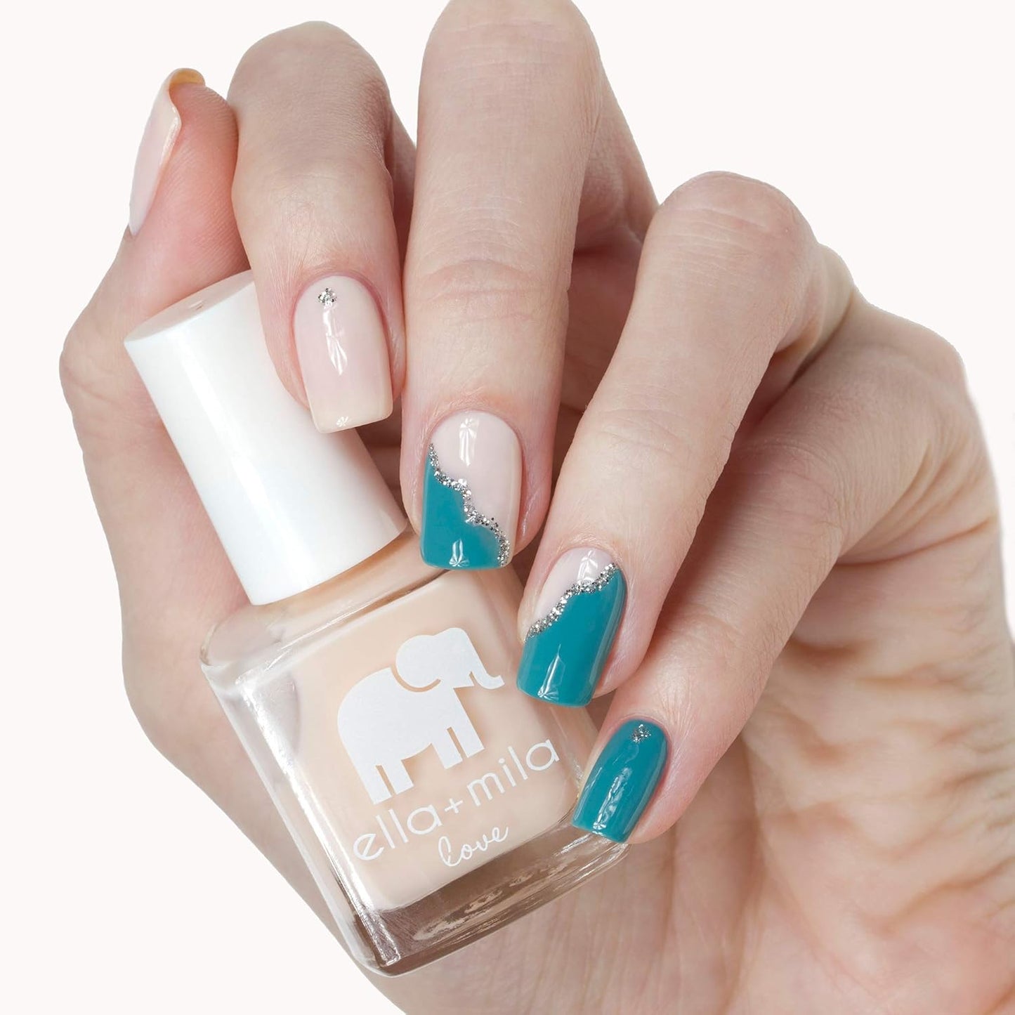 ella+mila Professional, Quick Dry, Long-Lasting & Chip-Resistant Pink Nail Polishes (Barely Pink - 0.45 fl oz)