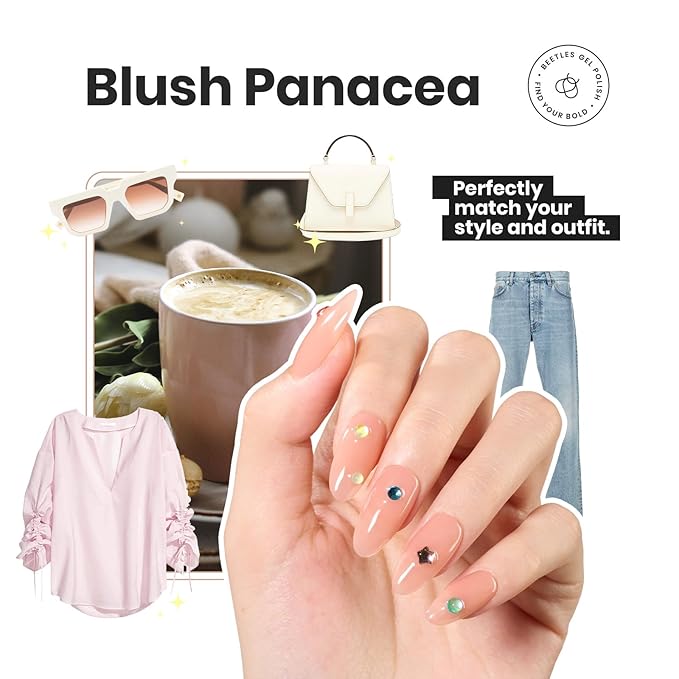 Beetles Jelly Nail Polish Set P186,6 Colors Burgundy Pink Nude Quick Dry Nail Polish Fingernail Fast Drying & Long Lasting Nail Strengthener Polish for Christmas