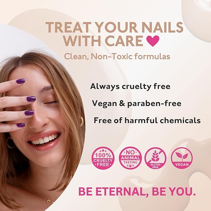 Eternal Blue Nail Polish Set for Women (DARK ELEGANT) - Brown Nail Polish Set for Girls - Pink Nail Polish Quick Dry & Long Lasting for Home DIY Manicure & Pedicure - Made in USA, 13.5mL (Set of 5)