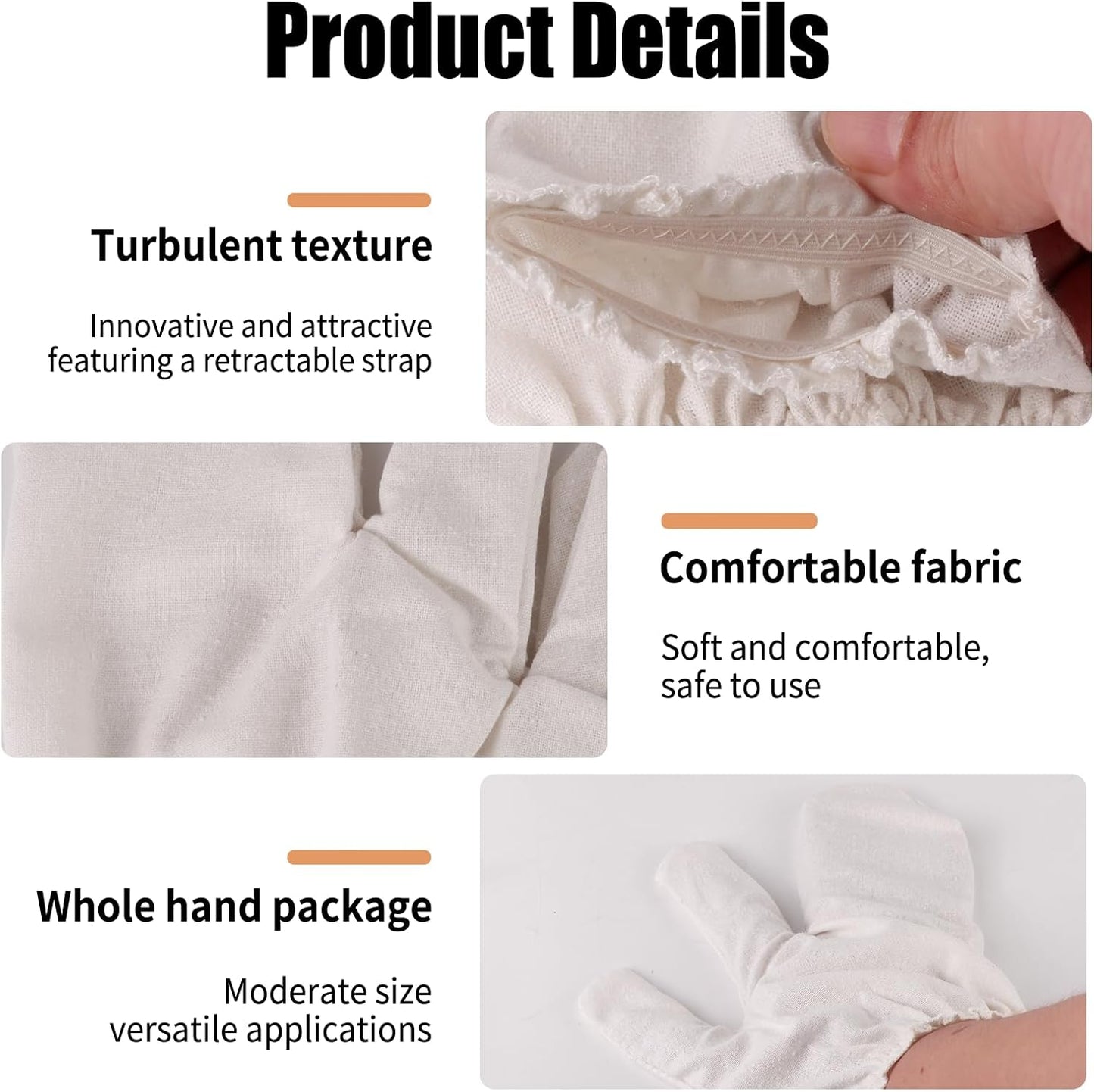 2 Pcs Garshana Gloves Raw Silk Massage Exfoliating Gloves for Women & Men, Ayurvedic Dry Brushing Body Scrub with Elastic Wristbands, Natural Skin Care Tool for Beauty Professionals