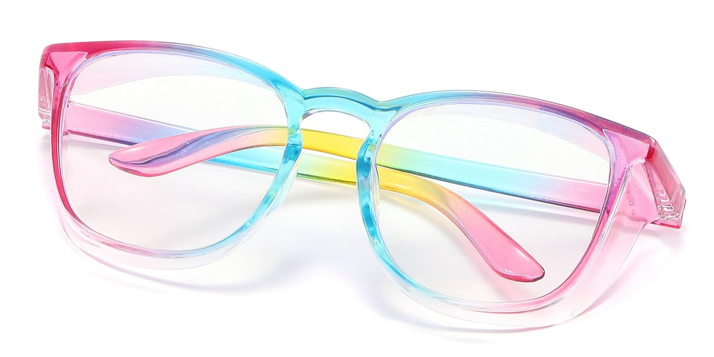 Alsenor Safety Glasses Anti Fog Goggles Protective Eyewear Blue Light Blocking Anti Dust UV Protection Glasses For Men Women (Rainbow)