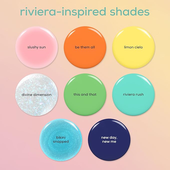 essie Nail Art Studio Special Effects Polish, Shimmer, Riviera Rush, Blue Nail Polish, Vegan, Bikini Snapped, 0.46 fl oz