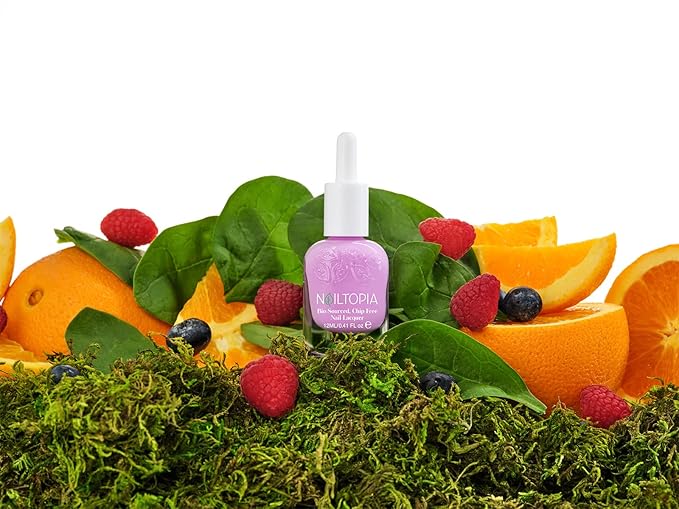 Nailtopia Bio-Sourced, Chip-Free Nail Lacquer - Fast Dry Nail Polish - Superfood-Infused - Natural Nail Polish - Thats Pastellar - 0.41 oz