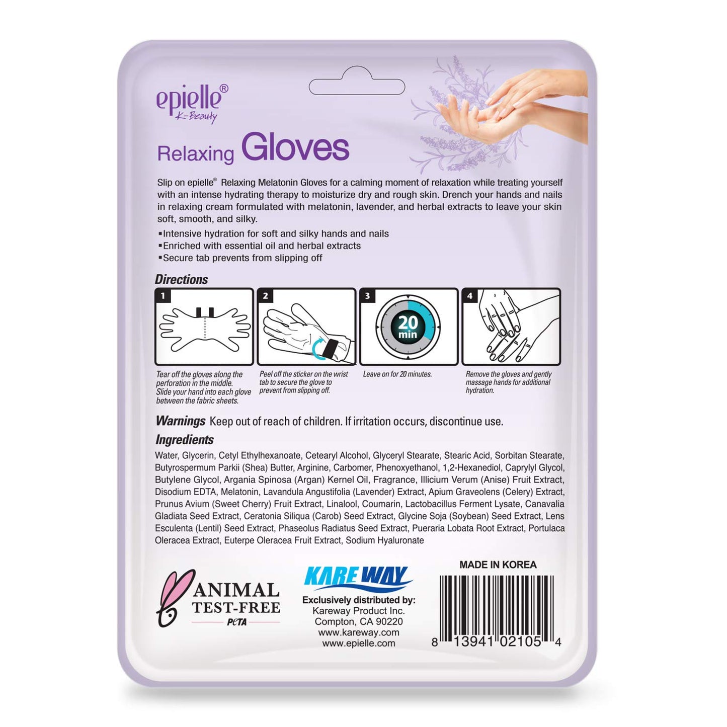 Epielle Relaxing & Nourishing Hand & Foot Masks for Dry, Overworked Skin, Self Care Gifts for Women, Spa Kit, Stocking Stuffers, Thanksgiving Essentials, 6 Moisturizing Gloves & 6 Moisturizing Socks