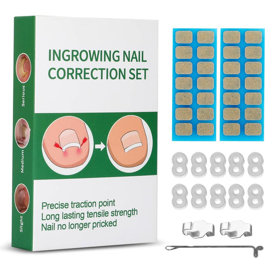 Ingrown Toenail Treatment, 10 packs Ingrown Toenail Corrector, Ingrown Toenail Removal Kit for Curved Nail Repair, Corrector for Man and Women All Size Toenail