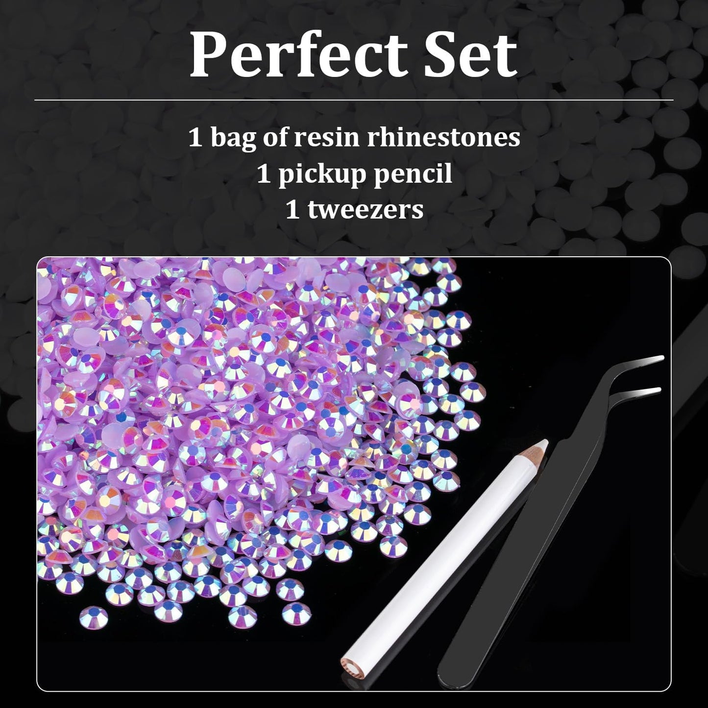 6000pcs 4mm Resin Rhinestones Bulk, Lavender Purple AB Flatback Round Jelly Rhinestones Bedazzling Non Hotfix Crystal Gems Large Quantity Wholesale for DIY Crafts Clothes Tumblers Face Makeup Manicure