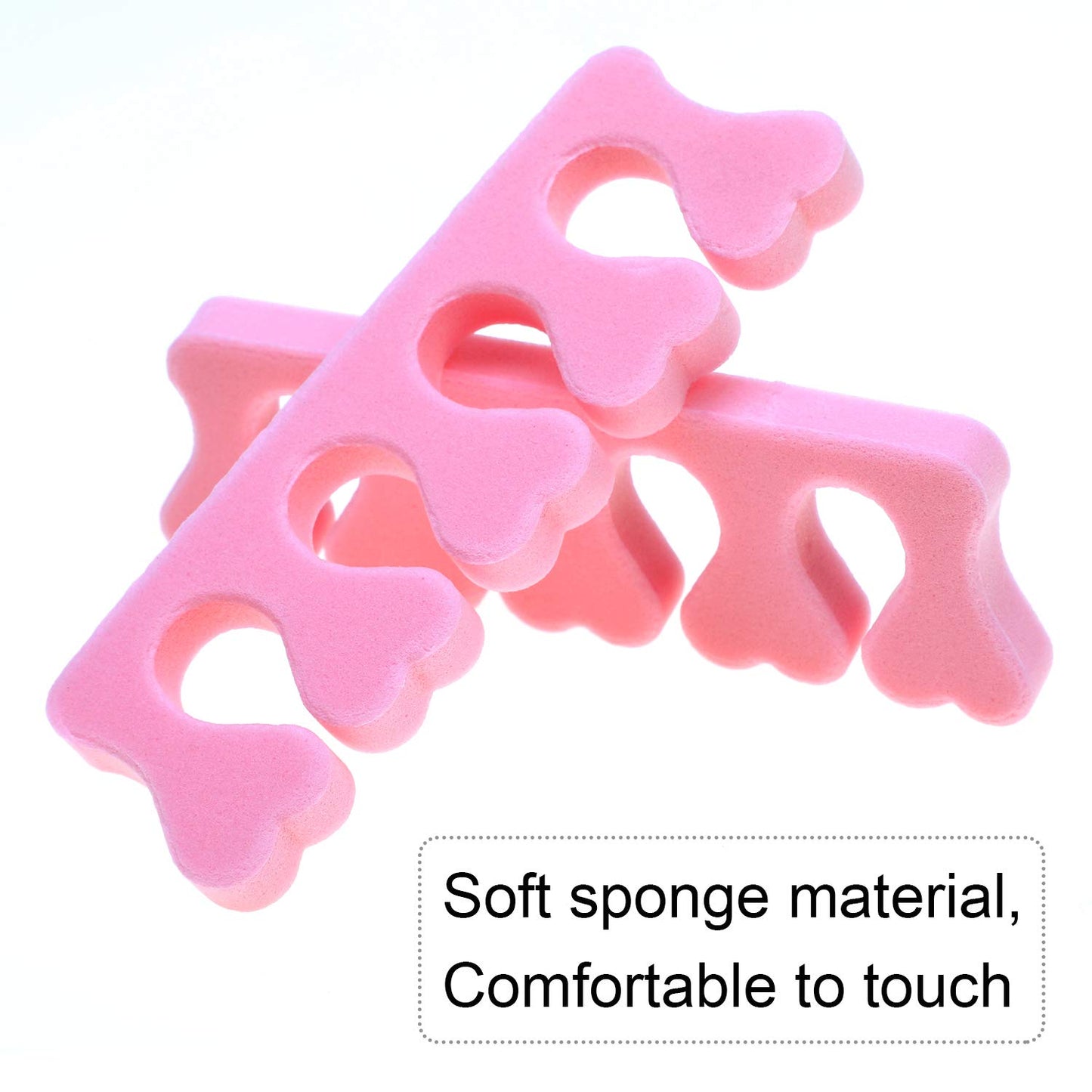 6 Pairs Toe Separators Finger Spreader Set,MWOOT Soft Sponge Finger Toe Divider Spacer Cushions Nail Art Manicure Tools for Gel Polish Coating Painting Pedicure