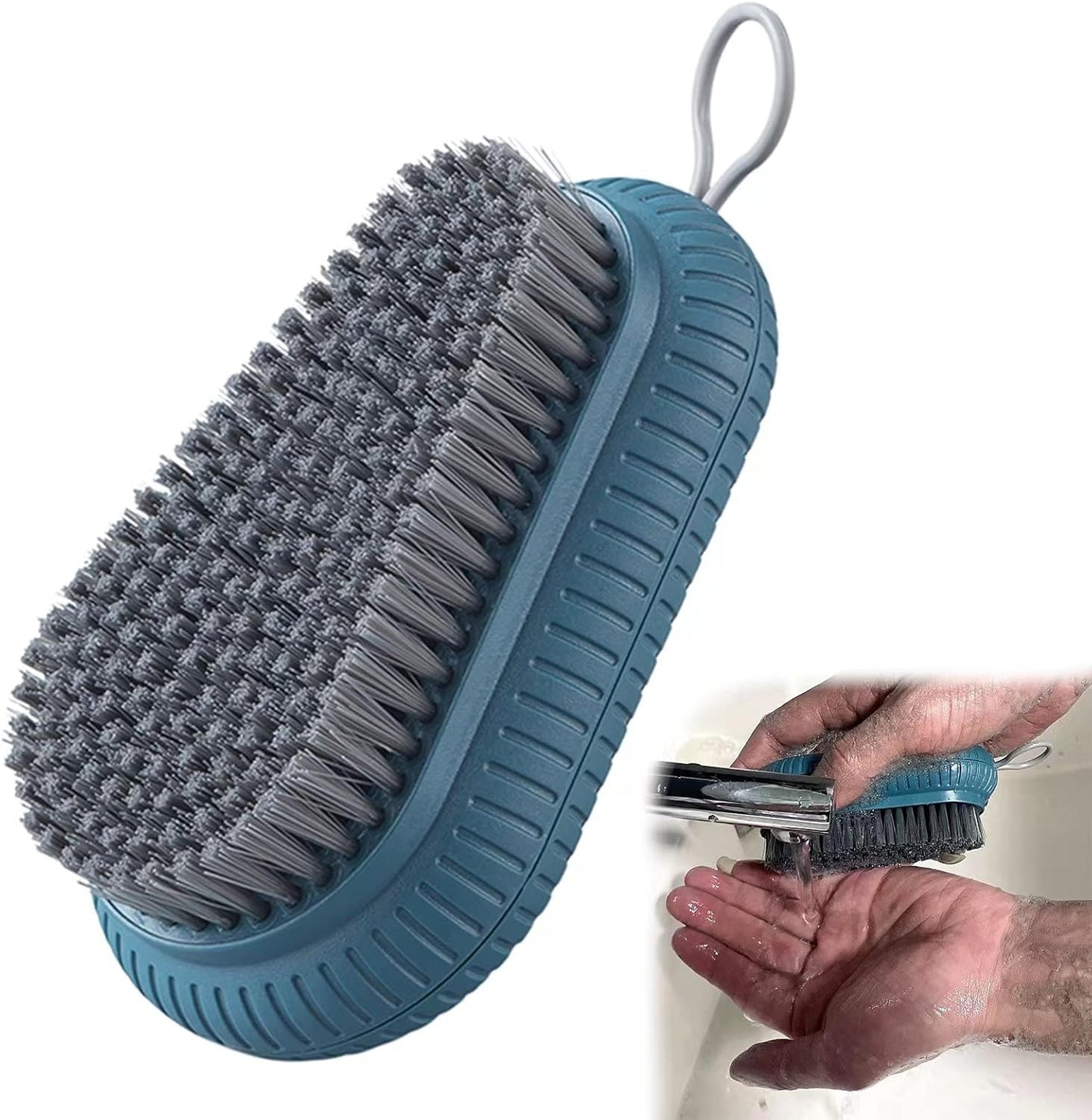 VWMYQ Heavy Duty Nail Brush Fingernail Scrub Brush, Durable Stiff Bristles Nail Scrub Brush, Hand and Nail Cleaning Brush for Men & Mechanics (Hand Wash Brush - Blue)