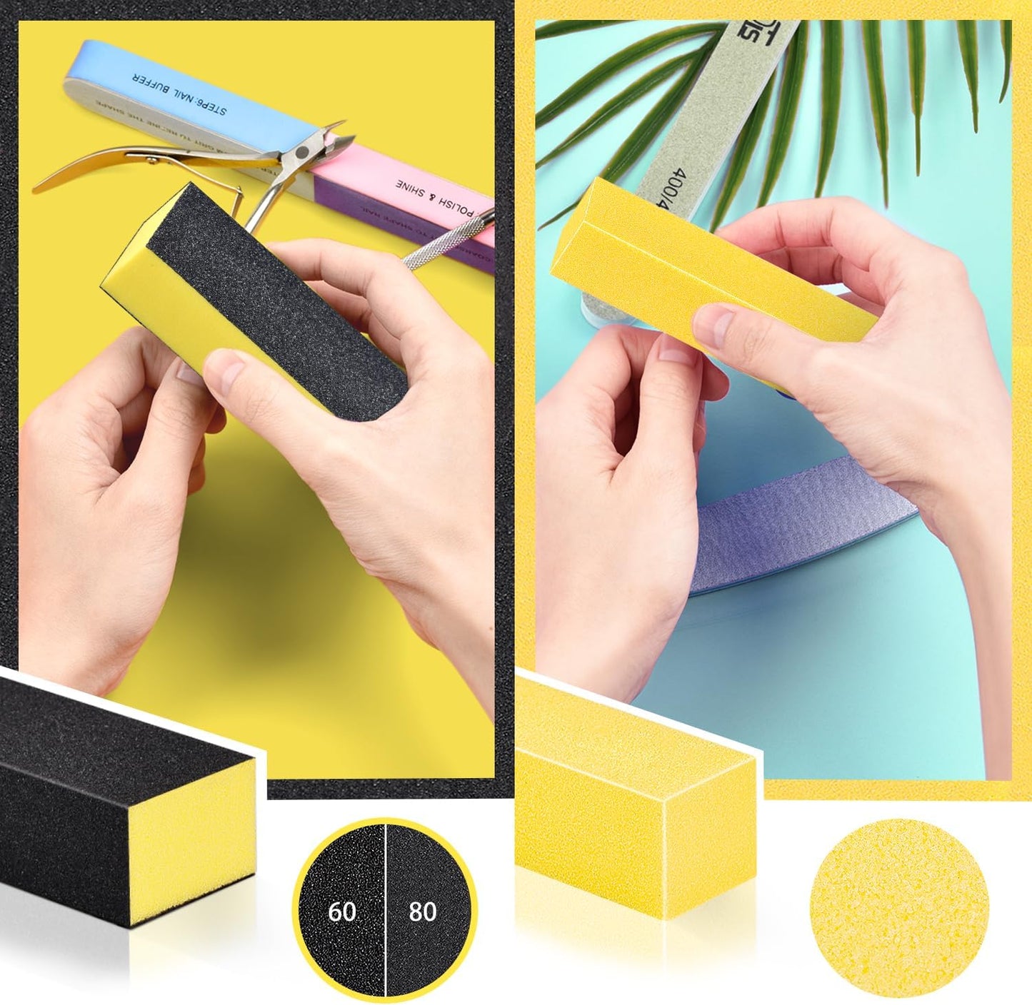 TsMADDTs Nail Buffers and Files Set with Buffer Blocks, Cuticle Trimmer, Pusher and Cuticle Oil, Nail Care Kit for Women