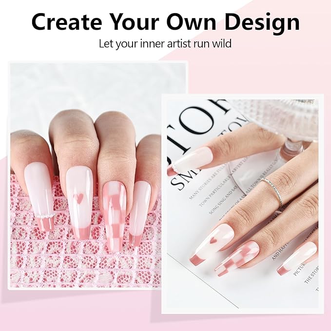 JODSONE 10ml Art Gel Liner Dusty Roses Gel Nail polish with Thin Brush Need U V Lamp Cured at Home Salon Design