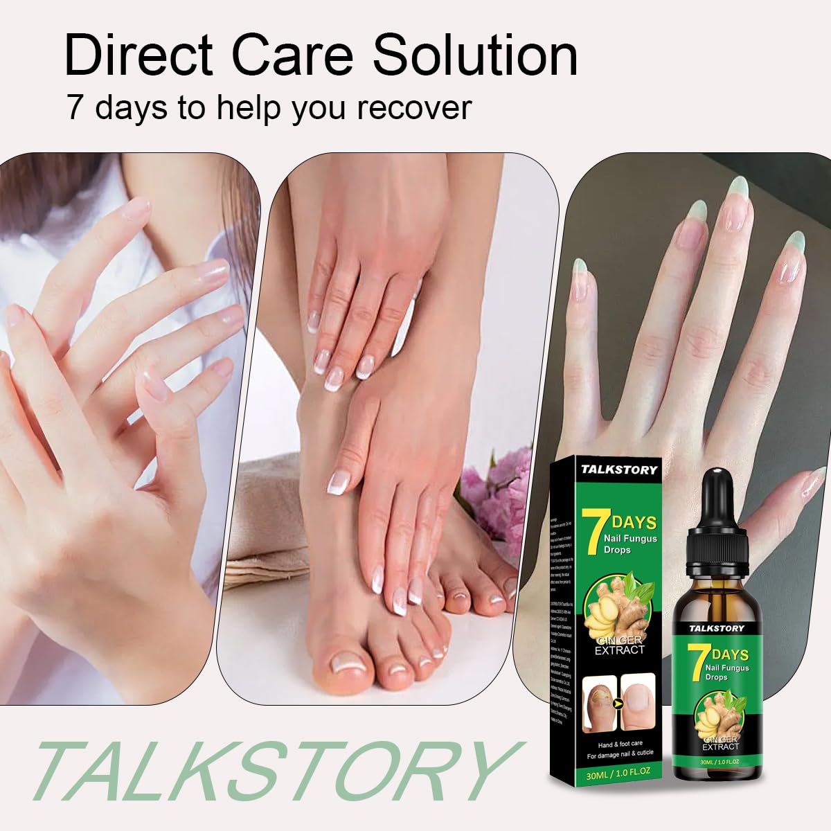 1 Pcs 7 Days Ginger Nail Treatment Nail Serum, Ginger Cuticle Care Oil for Nails, GingerNail Care Essential Oil for Strengthen & Promote Nails Growth