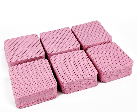 150 Pcs Lint Free Nail Wipes, Non-Woven Nail Polish Remover Pads Nail Polish Wipes for Nail Polish Removal Eyelash Extensions DIY Nail Art Supplies (Pink)