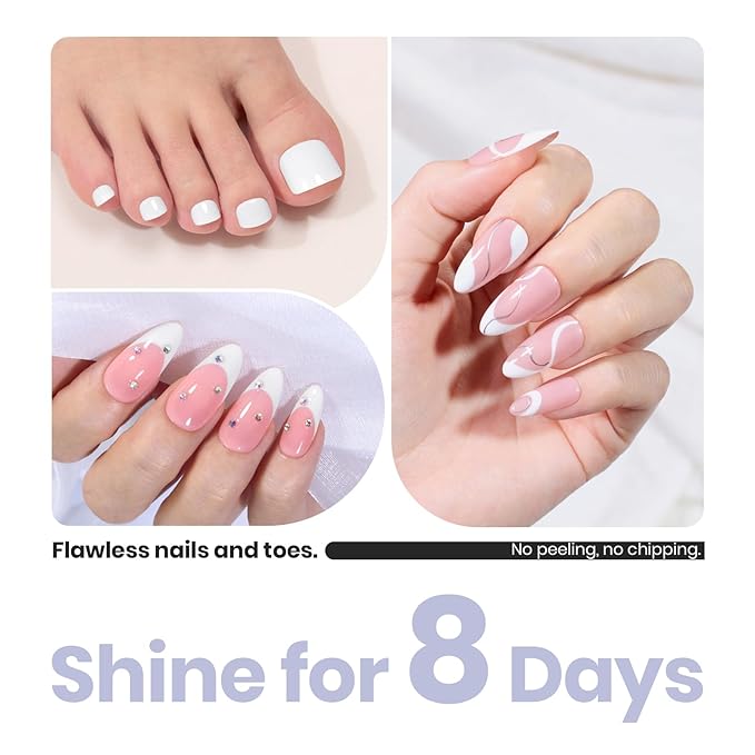 Beetles nail strengthener polish - White Fantasy Nail Polish 15ml Fast Dry Nail Strengthener and Growth Treatment for Damaged Nails, Long Lasting Quality Results French Style Gifts for Women