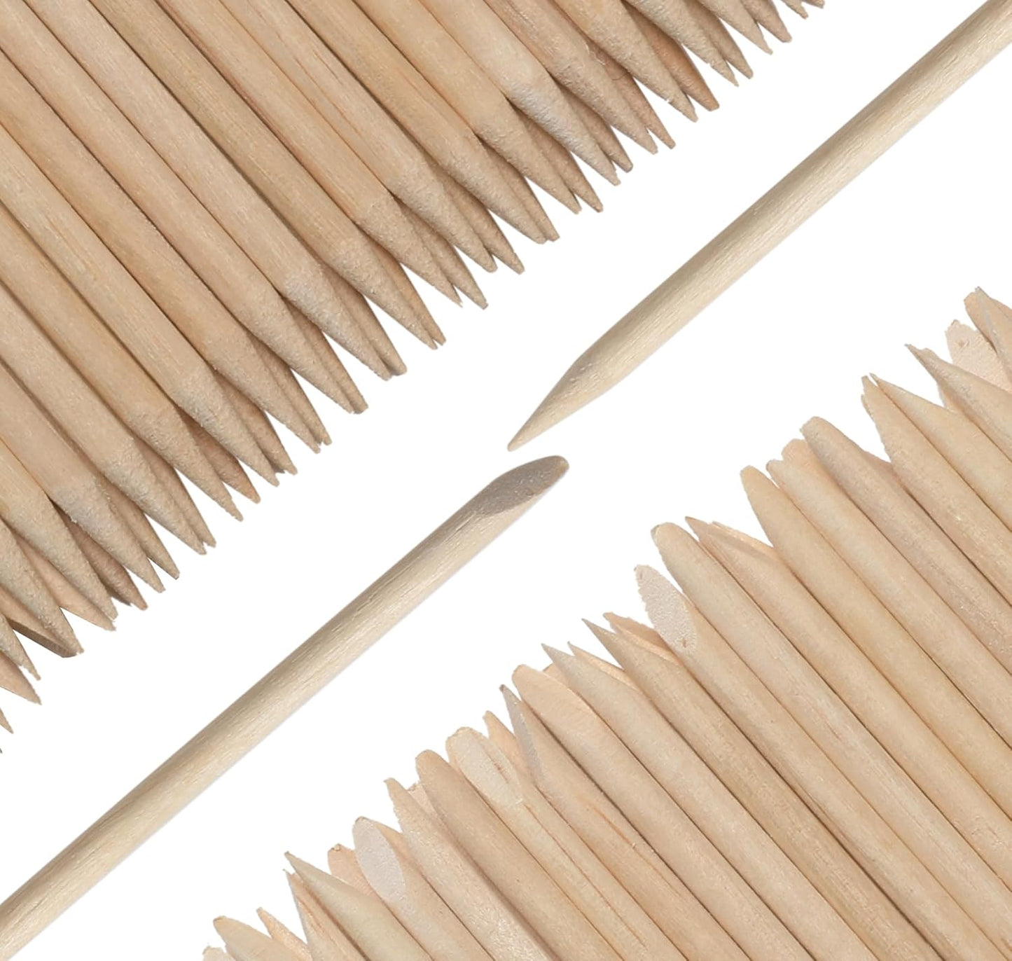 110 PCS Orange Wood Nail Sticks & Professional Double Sided 100/180 Grit Nail Files Emery Board Black Manicure Pedicure Tool