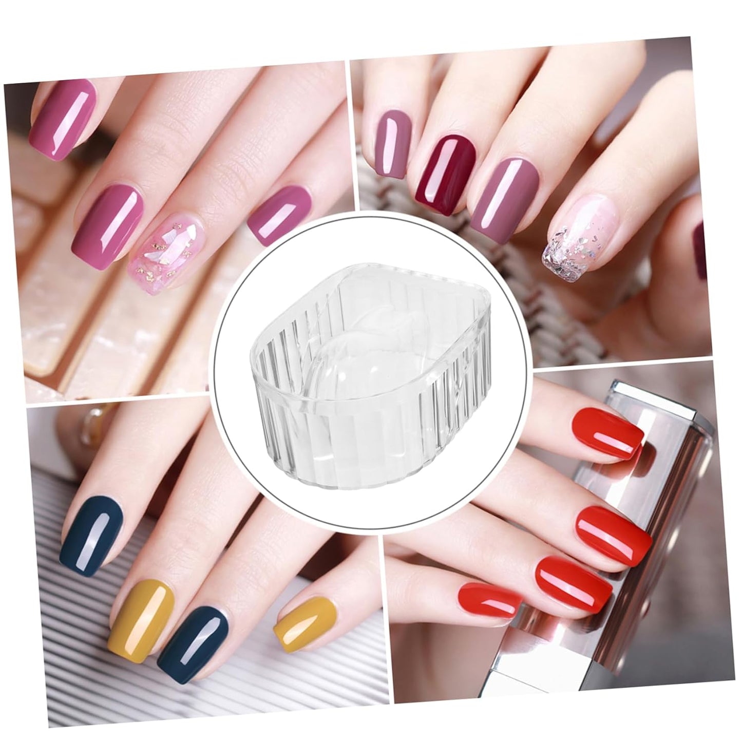 Nail Beauty Tool Manicure Soaking Hand Acrylic Nail Soak Bowl Set for Home