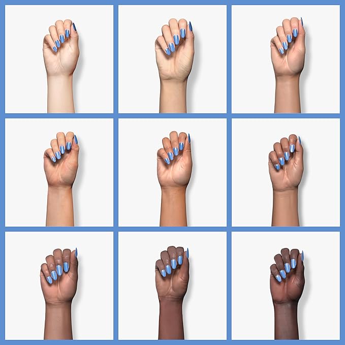 essie Nail Polish, Salon-Quality Cornflower Blue Nail Polish, Vegan, Ripple Reflect, 0.46 fl oz