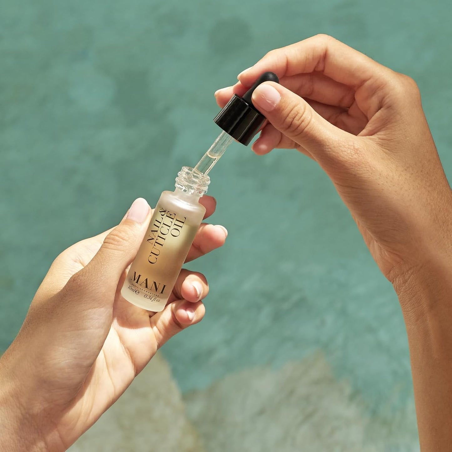 Mani Nail and Cuticle Oil - Nail Growth Oil Enriched with Almond, Macadamia, Hemp, and Jojoba - Cuticle Care Protects and Strengthens - 0.34 oz