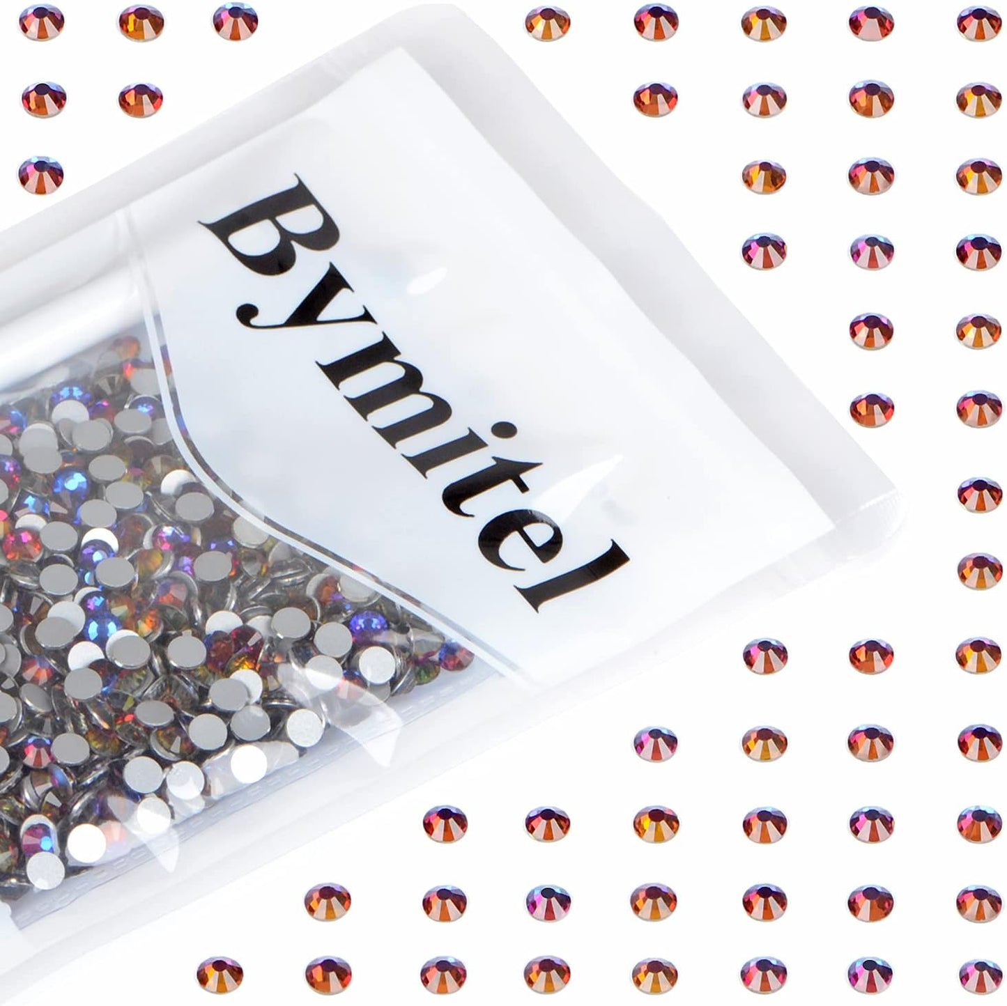1440PCS Art Nail Rhinestones Non Hotfix Glue Fix Round Crystals Glass Flatback for DIY Jewelry Making with one Picking Pen (ss20 1440pcs, Blue Volcanic)