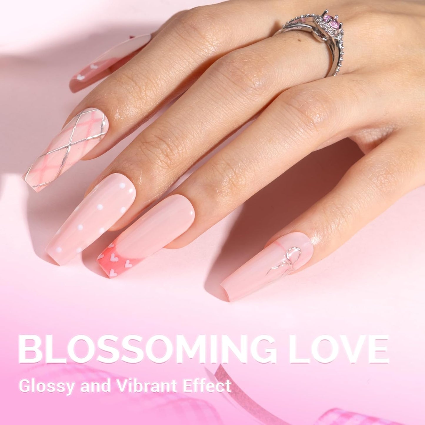 MelodySusie Thick Nude Pink Gel Nail Polish,0.5fl oz Soak Off UV LED Funny Bunny Gel Polish Pink Gel Polish Christmas Gift for Women Nail Art Manicure Salon DIY Nail Design Decoration at Home-093