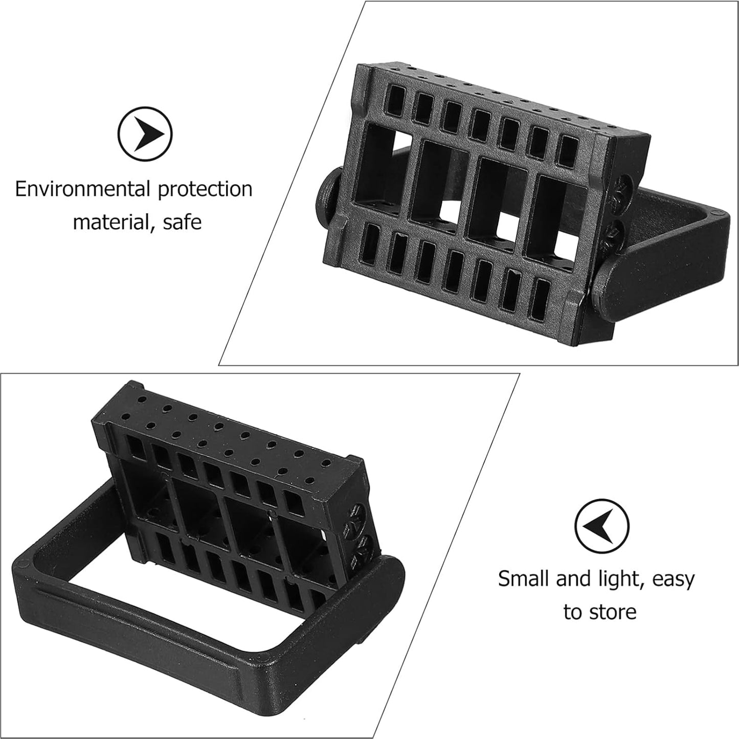 Acrylic Display Risers Nail Display Stand 2PCS Nail Drill Bits Holder 16 Holes Drill Bit Organizer Stand Manicure Nail Art Rack Grinding Head Holder for Home Vessel Bits Nail Bit Holder