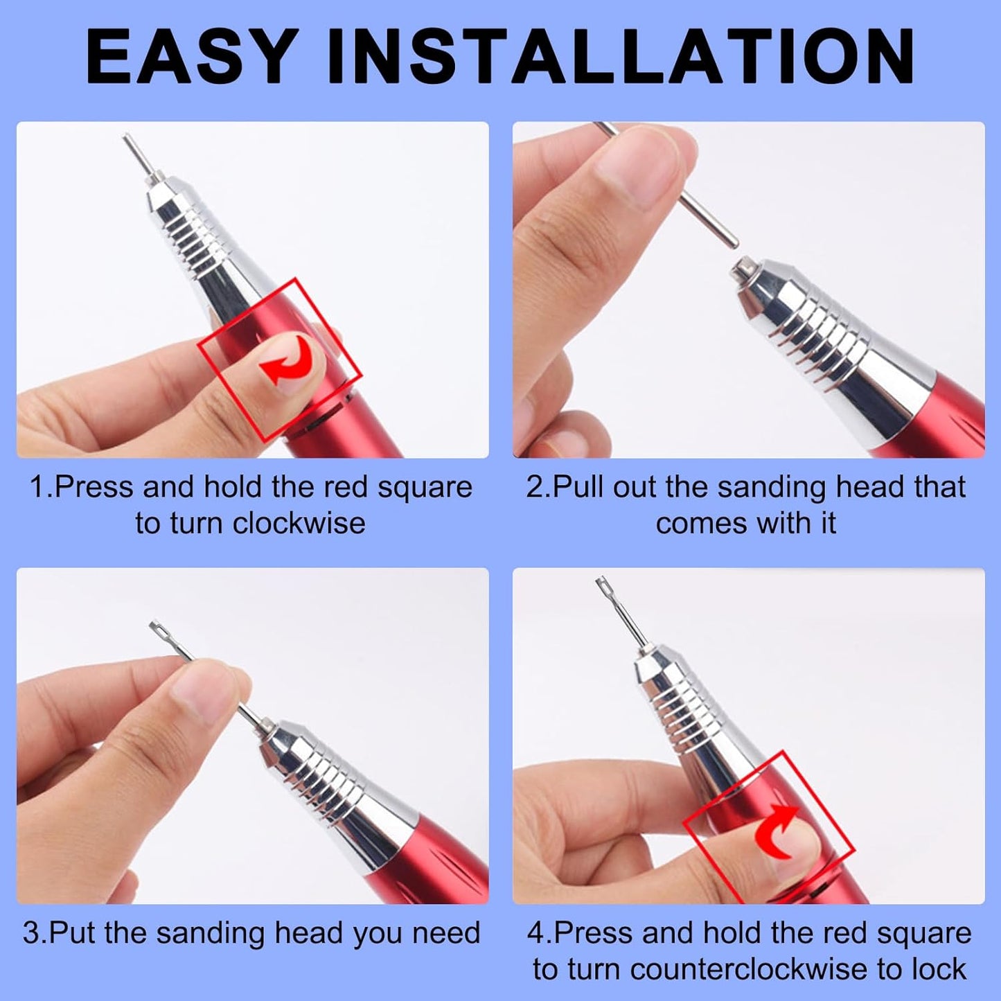 Stainless steel Corn Remover Drill Bit Medical Pedicure Faster Removal Cracked Skin Foot Callus Cuticle Cutter Rotary Bits Tool Sanding Polishing Head,Feet Filing Nails for Manicure (2.8mm)
