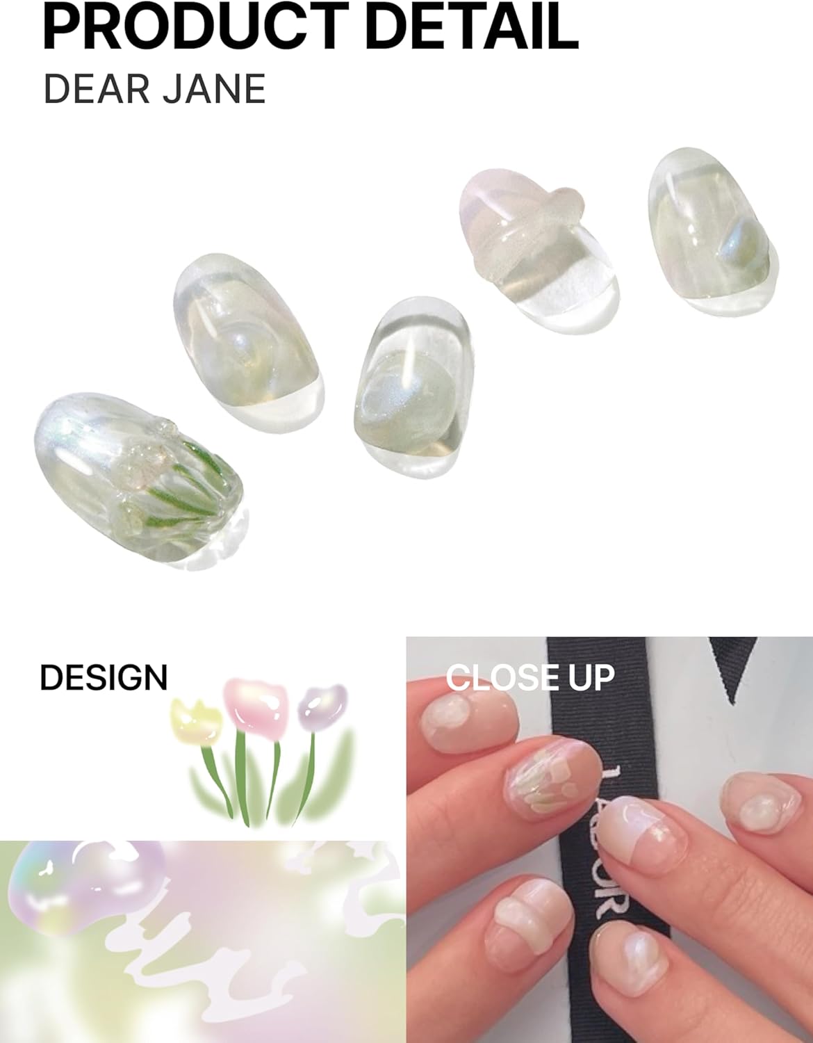 UUUUUU Semi Cured Gel Nail Strips | Salon-Quality | UV Free Gel Nail Wraps for Women | Easy Peel&Stick | Long-Lasting up to 14 Days | 28 Strips Set+File & Wipes | Gift-Ready (UGN140 Dear Jane)