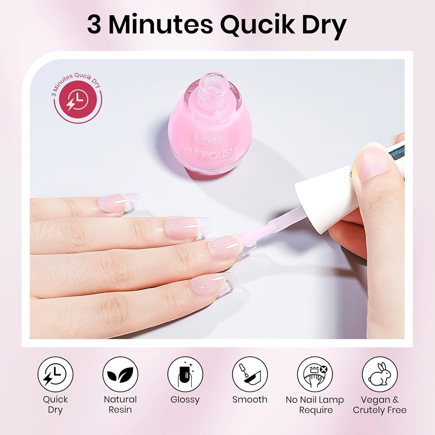 Nail Strengthener, Nail Hardener Extra Strong and Growth, Repair for Thin and Damaged Nails Ridge Filler Sheer Nails Polish 0.54 fl.oz