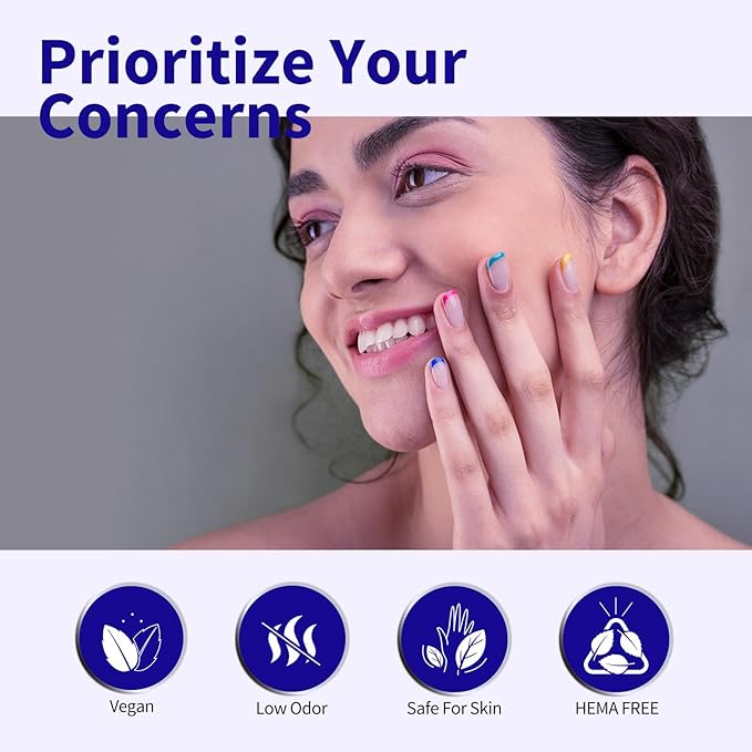 CANNI Blue Gel Nail Polish, 1Pcs Royal Navy Blue Gel Polish Dark Cobalt Deep Color Soak Off U V French Nail Manicure Salon DIY