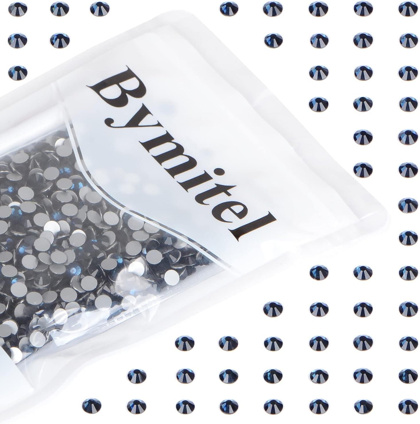 1440PCS Art Nail Rhinestones Non Hotfix Glue Fix Round Crystals Glass Flatback for DIY Jewelry Making with one Picking Pen (ss20 1440pcs, Montana)