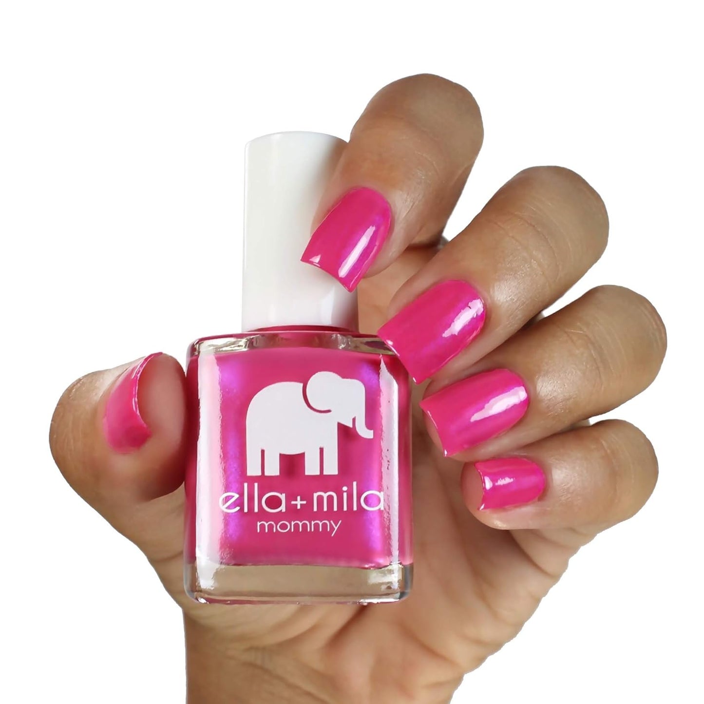 ella+mila Professional, Quick Dry, Long-Lasting & Chip-Resistant Pink Nail Polishes (Cosmo Pink - 0.45 fl oz)