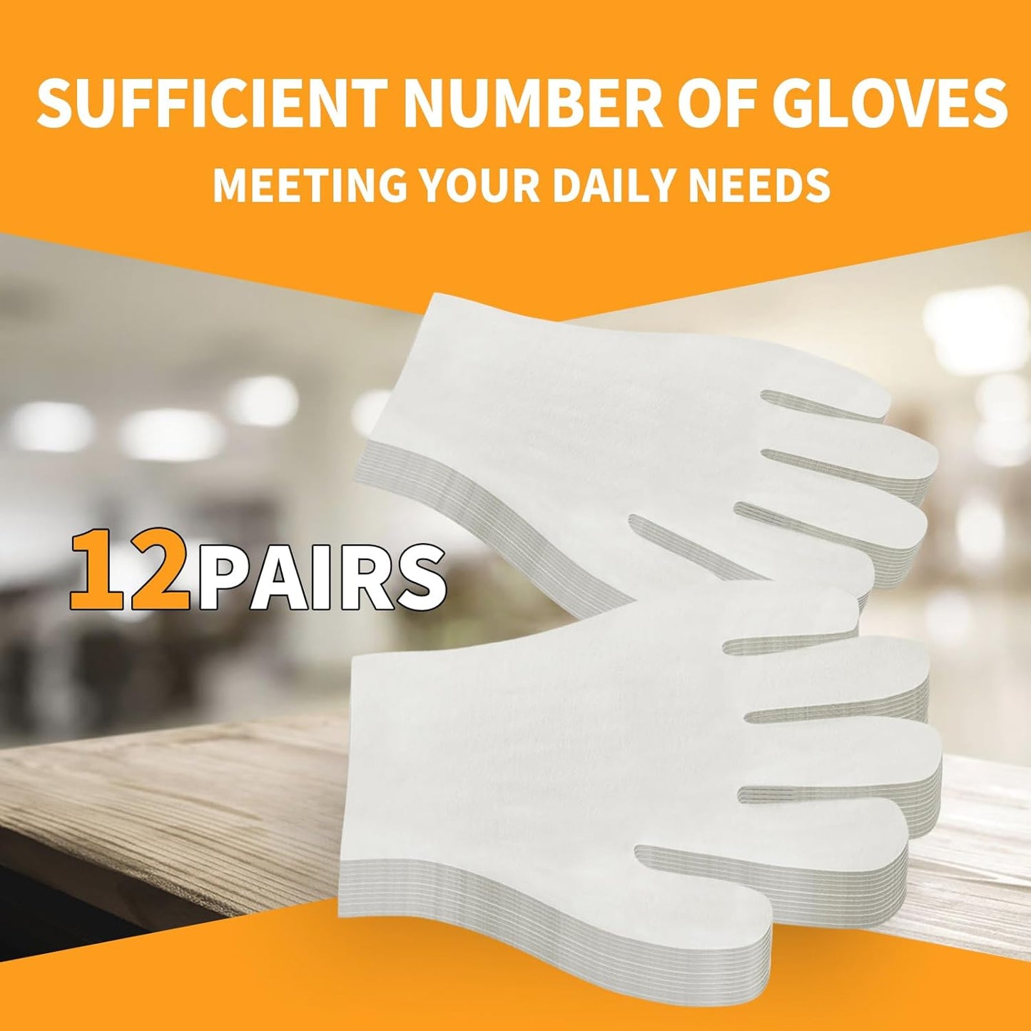 White Cotton Gloves for Dry Hands, Moisturizing Eczema Relief, Breathable Thin Glove Liners for Women & Men, Stretchable Cloth Gloves for Serving, Inspection, SPA