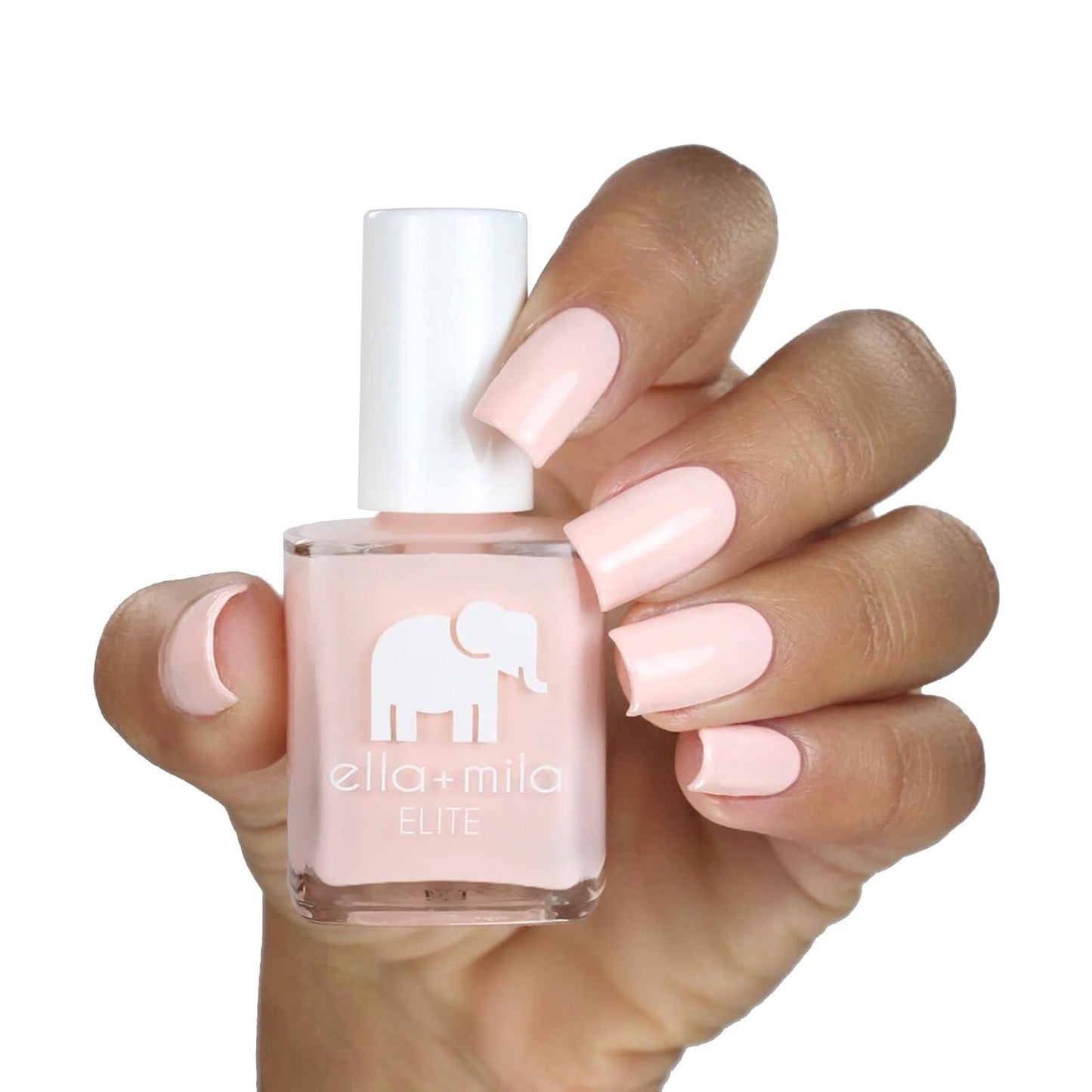 ella+mila Professional, Quick Dry, Long-Lasting & Chip-Resistant Pink Nail Polishes (Barefoot - 0.45 fl oz)