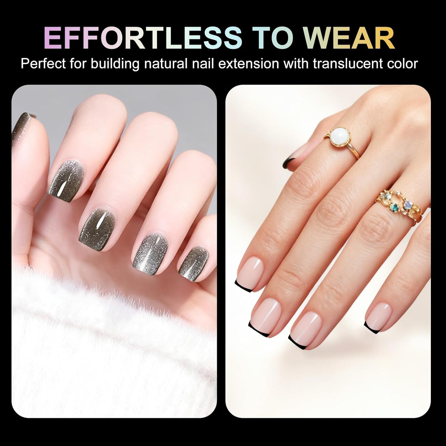 Extra Short Square Nail Tips Short Soft Gel Nail Tips 240Pcs Fake Nails Pre-Shaped Half Matte Acrylic Full Cover Clear Pre Etched Nails for Nail Extension Manicure Home DIY Salon 12 Sizes