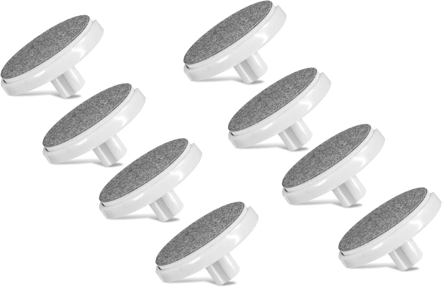 Replacement Discs for Bellasonic 4-in-1 Rechargeable Electric Nail File Set with Unique Oscillating Head – 8 Buffing Discs – Gray