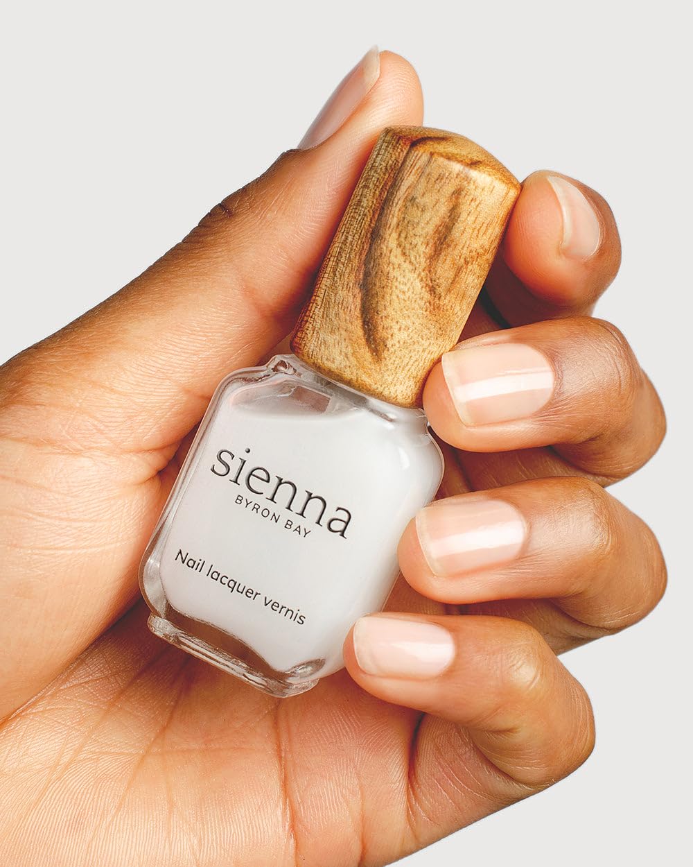 Sienna Byron Bay Natural Nail Strengthener Polish, Transparent Clear, Strengthening, Long-Lasting, Vegan & Cruelty-Free, 10ml – .34 fl oz.