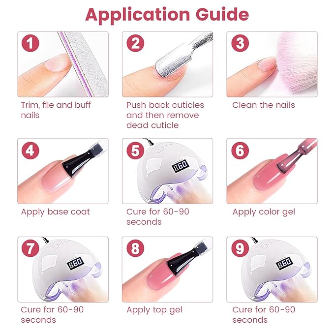 RARJSM Nude Peach Pink Gel Nail Polish Sheer Neutral Skin Tone Color Ice Jelly Rosy Red Pink Gel Polish Transparent Nail GelPolish Soak off UV LED Cured for Home Salon DIY Manicure 15ml Single Bottle