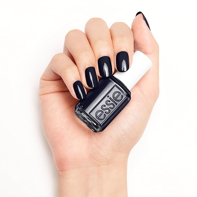 essie Nail Polish, Salon-Quality Blue Black Nail Polish, Vegan, After School Boy Blazer, 0.46 fl oz