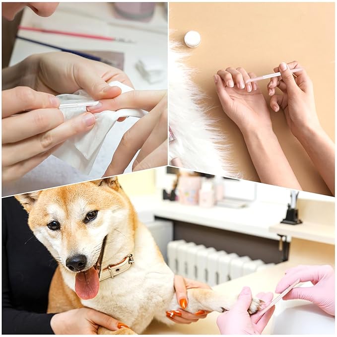 Glass Cuticle Pusher Set of 2 Manicure Sticks for Nails Cuticle Remover Cuticle Trimmer Crystal Glass Nail Tools Double Headed Nail Cuticle Stick Pusher