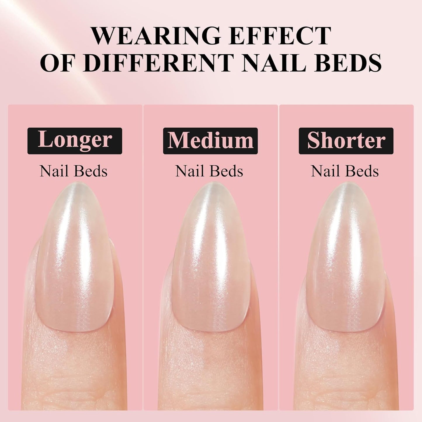 Press On Nails - Short Almond Nails, 160Pcs Acrylic Nails, Fake Nail Tips for DIY Nail Art, Soft Gel Nails, Glazed Donut, 16 Size
