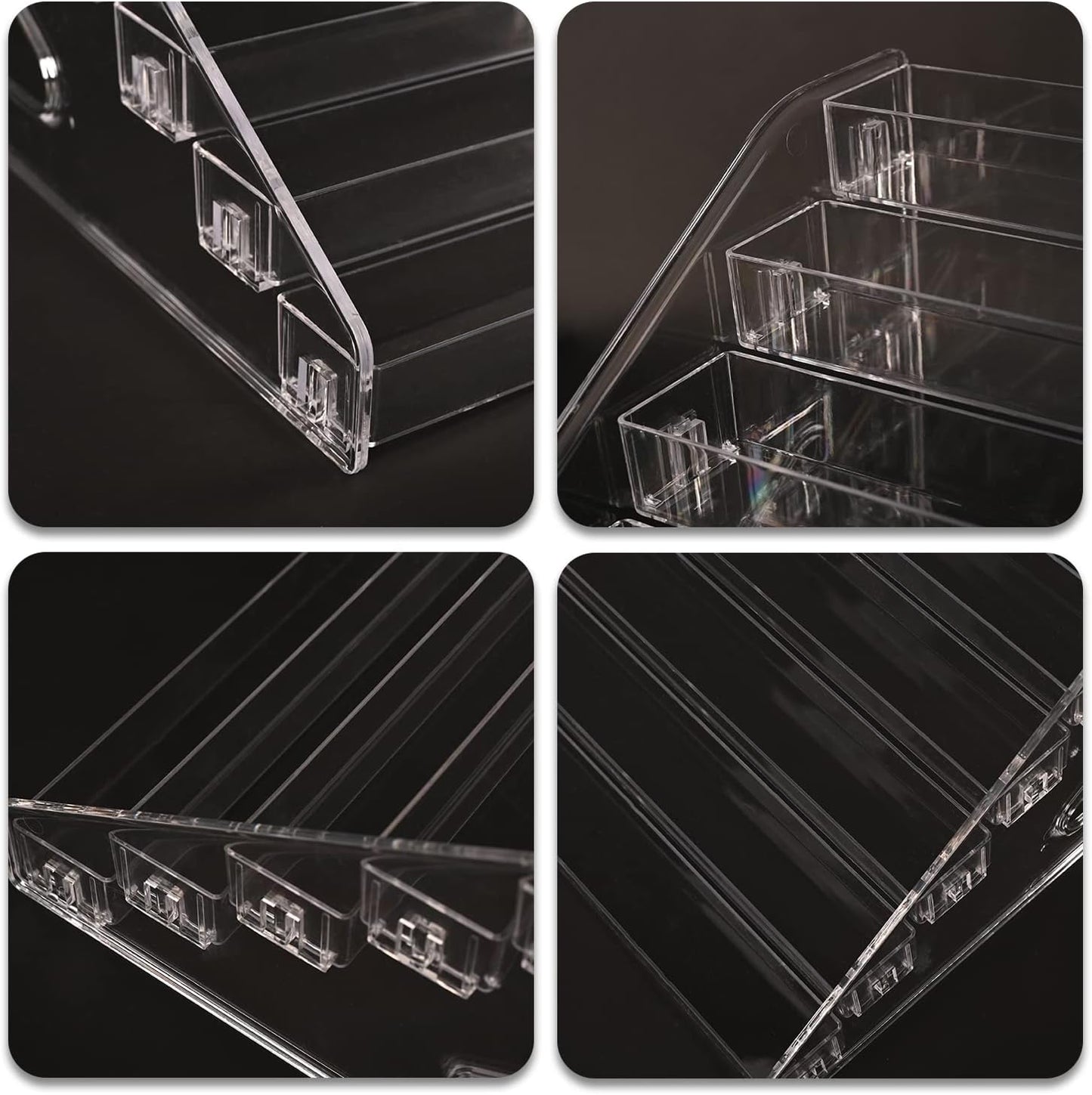 Sunglasses Organizer - Clear Eyeglasses Display stand - Eyeglasses Storage - For Glasses Tabletop Holder Stand(7 Layer)