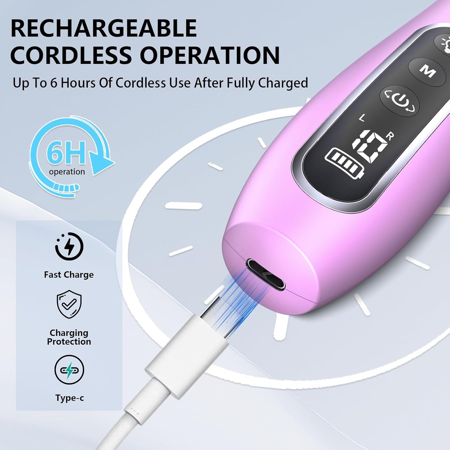 Electric Nail File Drill, Cordless 2000 mAh Rechargeable Nail Filer Electric, Portable Nail Dril 10 Speeds Professional Machine Drill for Nails Acrylic Manicure and Thick Toenails Grinder