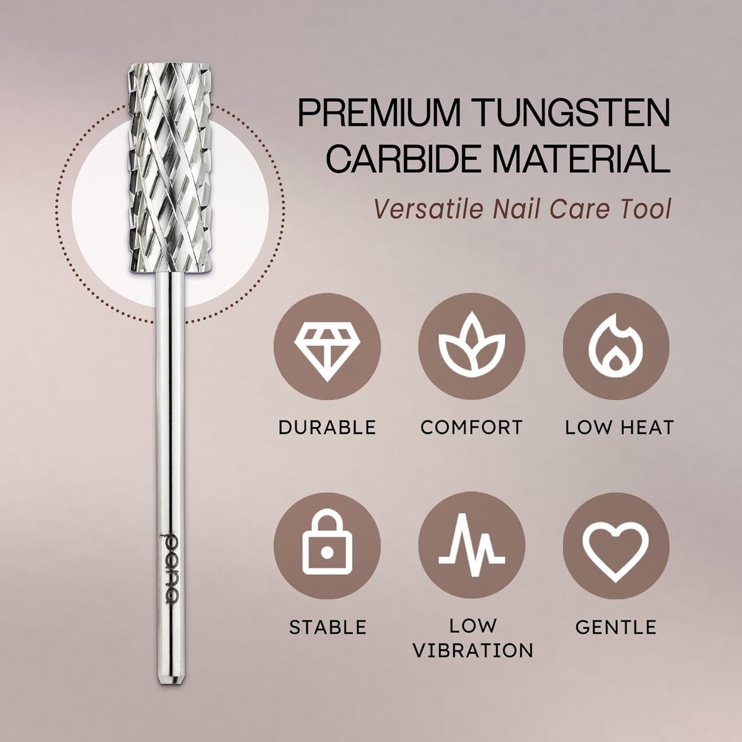 PANA Flat Top Small Barrel 3/32" Shank Size - (Silver, 4X Coarse Grit) - Fast remove Acrylic or Hard Gel Nail Drill Bit for Manicure Pedicure Salon Professional or Beginner