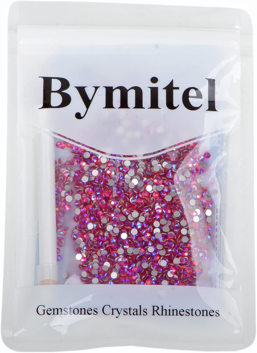 2880PCS Art Nail Rhinestones Non Hotfix Glue Fix Round Crystals Glass Flatback for DIY Jewelry Making with one Picking Pen (ss10 2880pcs, Siam AB)