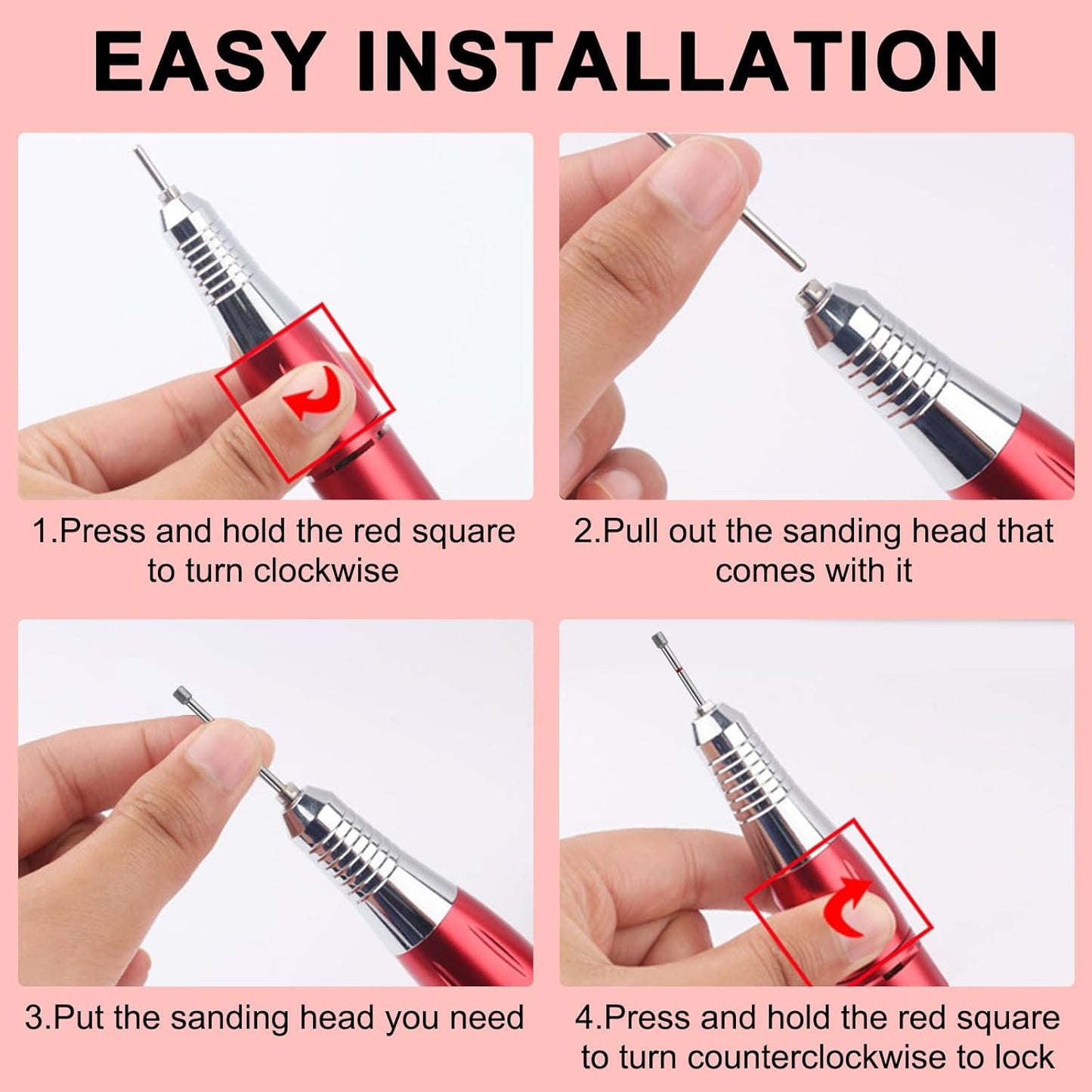 Cuticle Clean Nail Drill Bit 3/32'',Russian Manicure Drill Bits Professional Safety Carbide Under Nail Cleaner Nail Bit for Cuticle Dead Skin Nail Prepare, Manicure Nail Salon (Fine)