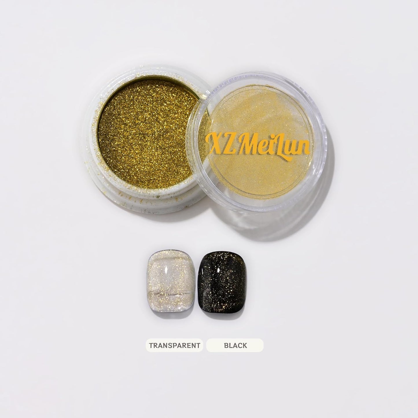 Cat Eye Nail Powder, Big-Capacity 0.8g 9D Cat Eyes Magnetic Powder Gold Magic Mirror Effect Pigment Holographic Nail Art Glitter, Can Mixed with Builder Gel Nail Polish for Use