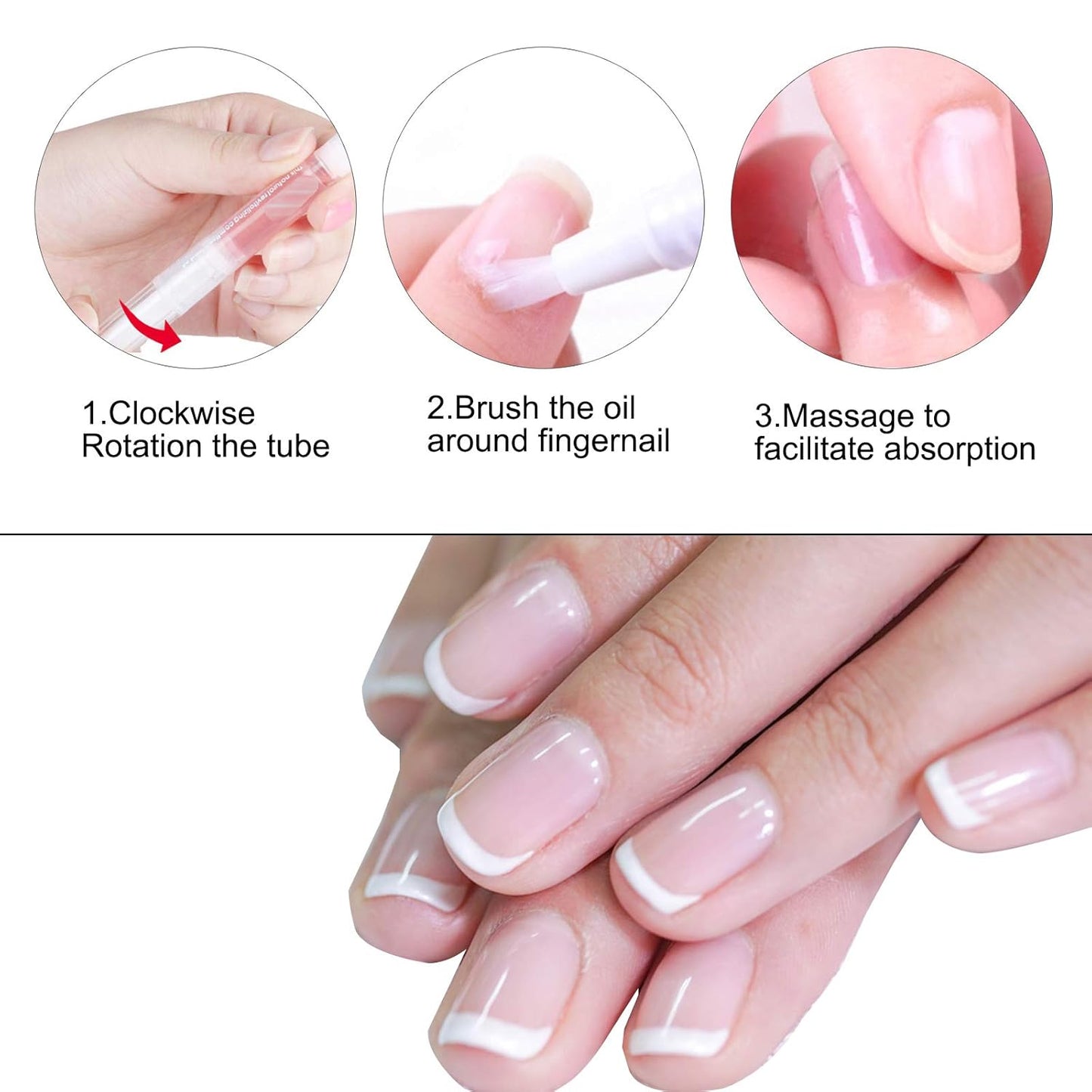8PCS Cuticle Oil Pens,Cuticle Revitalizer Oil Pen with Soft Brush,Cuticle Oil Bulk for Nails Moist and Treatment,Nail Oil Manicure Repair The Cuticle,8 Kinds of Fruity Smell