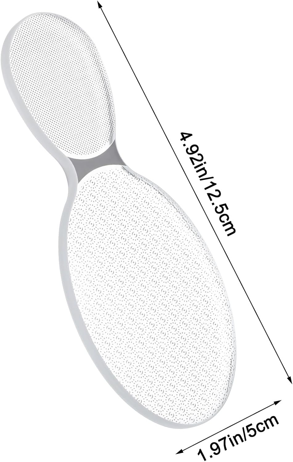 2 Pcs Glass Foot File Glass Nail File Set 8-Shaped Rough Smooth Side Callus Grinding Points Feet Files Foot Care Pedicure Tool Portable Feet Scrubber for Dead Skin Removal Cracking